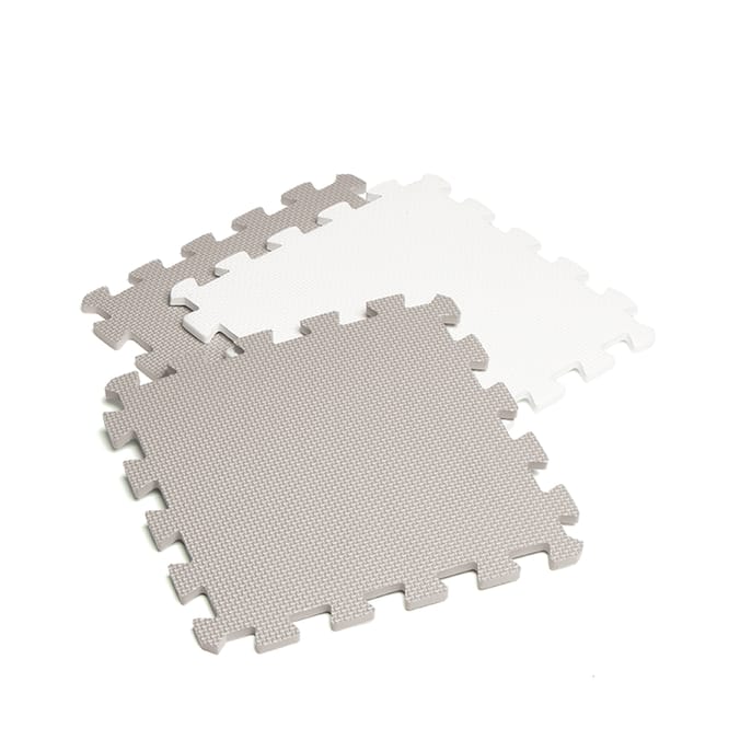 My Little Home 16 Play Mats - Grey & White