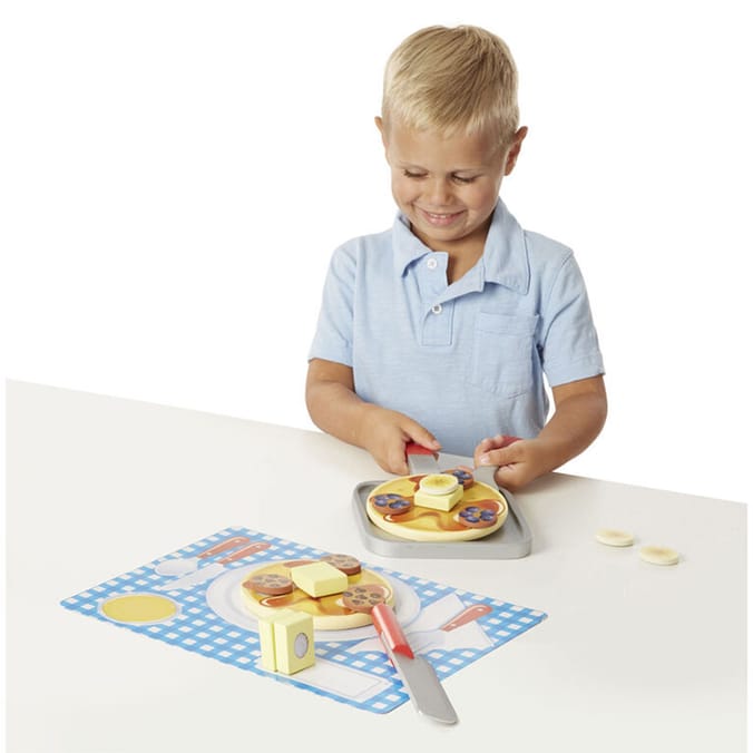 Melissa & Doug Wooden Flip & Serve Pancake Set