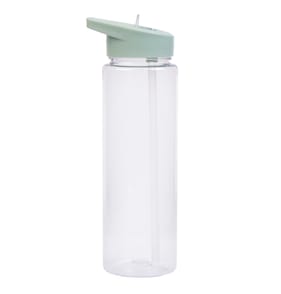 Hydrate Clear Bottle With Coloured Lid - Mint