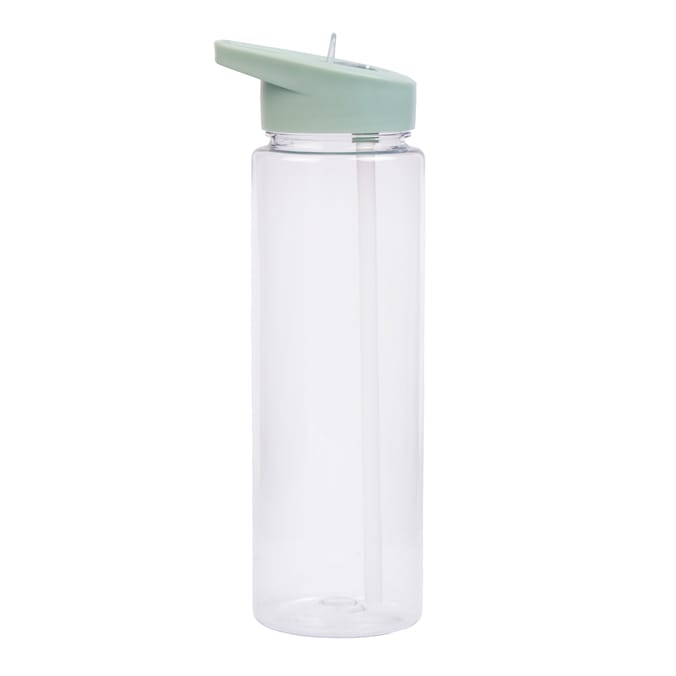 Hydrate Clear Bottle With Coloured Lid