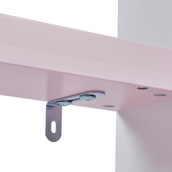 Liberty House Toys Kids Picture Book Wall Bookshelf - White & Pink