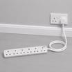 Pifco Extension Socket 2m - 6 Way Gang