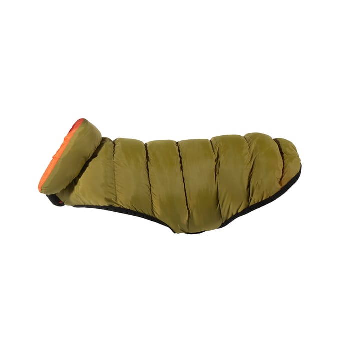 My Pets Reversible Padded Puffer Khaki Coat