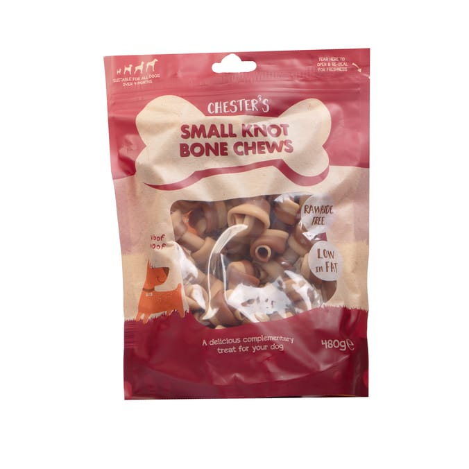 Chester's Small Knot Bone Chews 480g