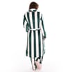 Originals Ladies Pink & Green Striped Dressing Gown