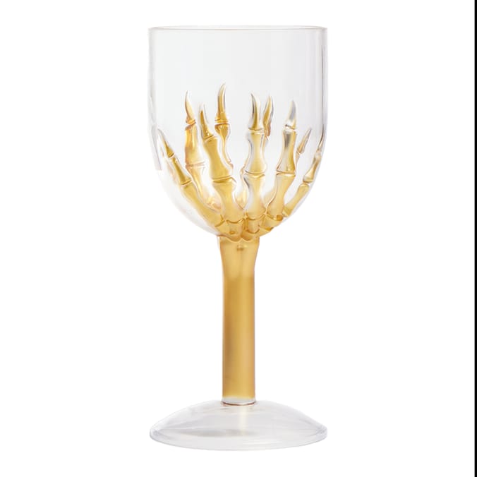 Haunted House Halloween Wine Goblet