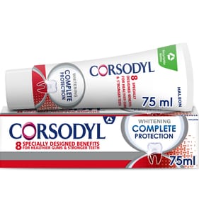 Corsodyl Complete Protection Gum Care Toothpaste Whitening 75ml