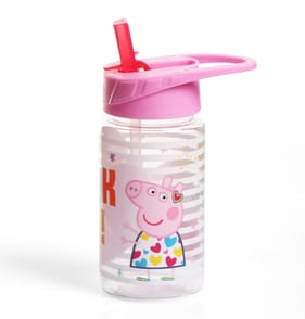 Peppa Pig Bottle With Straw - Pink