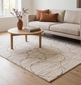 Asiatic Oslo Moons Rug OS03 - Cream/Natural
