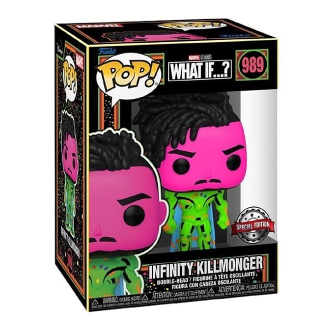 Funko Pop Marvel Studios What If? Figure - Infinity Killmonger 989