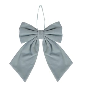 Frosted Spirit Medium Velvet Bow - Green