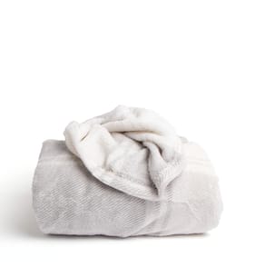 Home Collections Ultra Soft Throw - Grey/White Check