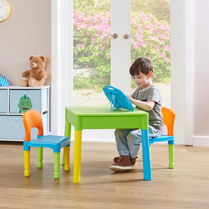 Liberty House Toys Kids 5-in-1 Activity Table and Two Chairs Set