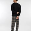 Originals Mens Black Flannel Pyjamas