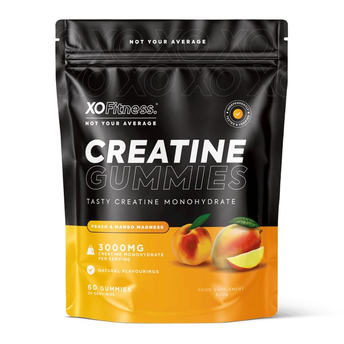 XO Fitness Creatine Gummies 300g - Peach & Mango