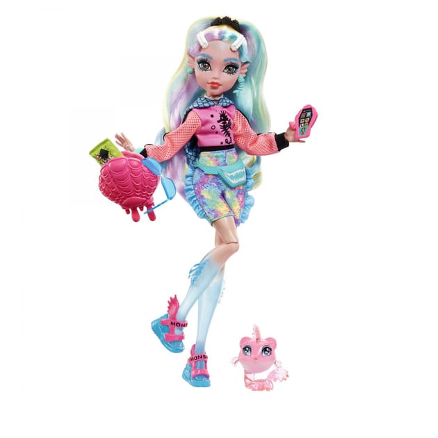 Monster High Doll with Pet Accessories Lagoona Blue Home Bargains