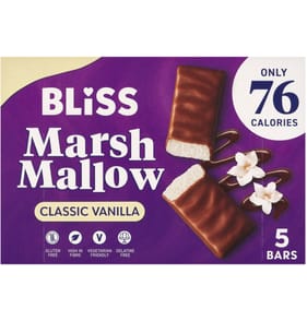 Bliss Marsh Mallow Classic Vanilla Bars 100g x12