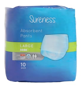 Sureness Absorbent Pants 10s Large x4