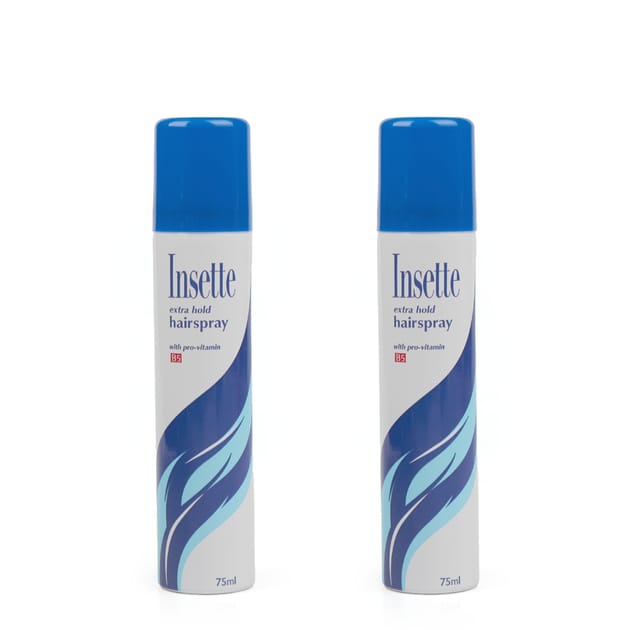 Insette Extra Hold Hairspray 75ml x2 | Home Bargains