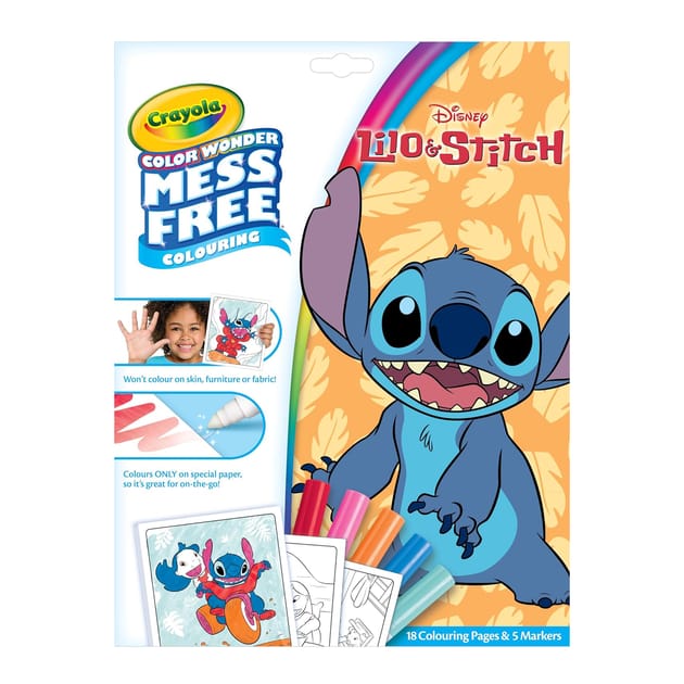 Crayola Colour Wonder Mess Free Colouring Lily & Stitch | Home Bargains