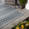  Jardin Garden Rug 150 x 240cm - Grey Pattern
