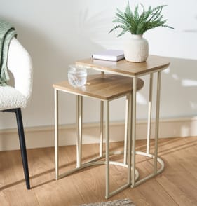 Home Collections Oak Effect Nesting Tables
