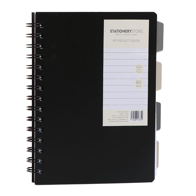 Stationery Store A5 Project Book
