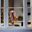 Prestige Mains Operated LED Twinkle Window Decoration 34cm - Candy Cane