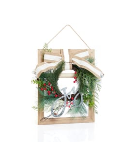 Festive Feeling Hanging Plaque - Red