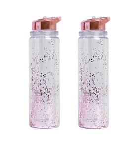 Dreamer Glitter Water Bottle 2 Pack - Pink