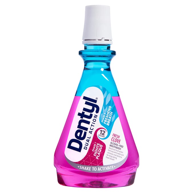 Dentyl Dual Action Fresh Clove Alcohol Free Mouthwash 500ml