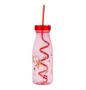 Sleigh Bells Swirly Straw Tumbler - Red