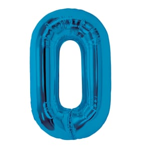 Lets Party Blue Foil 0 Balloon