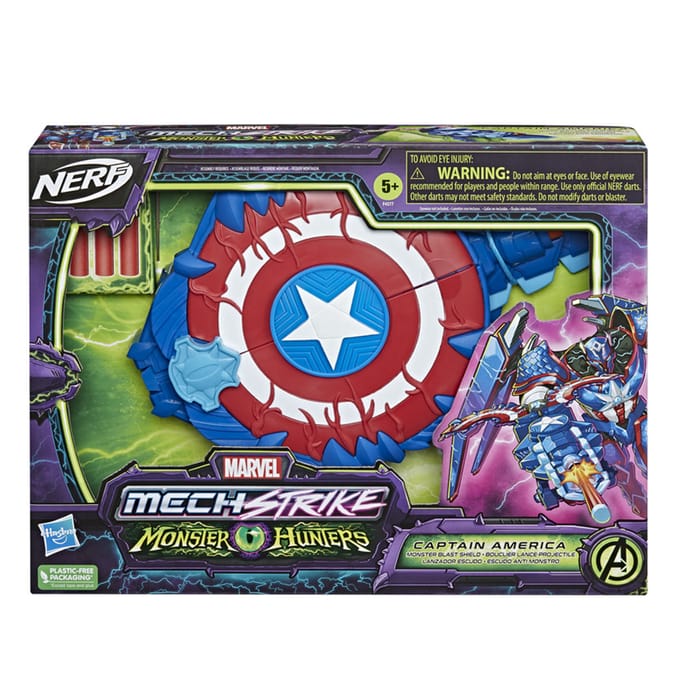 Nerf Avengers Mech Strike Monster Hunters - Captain America