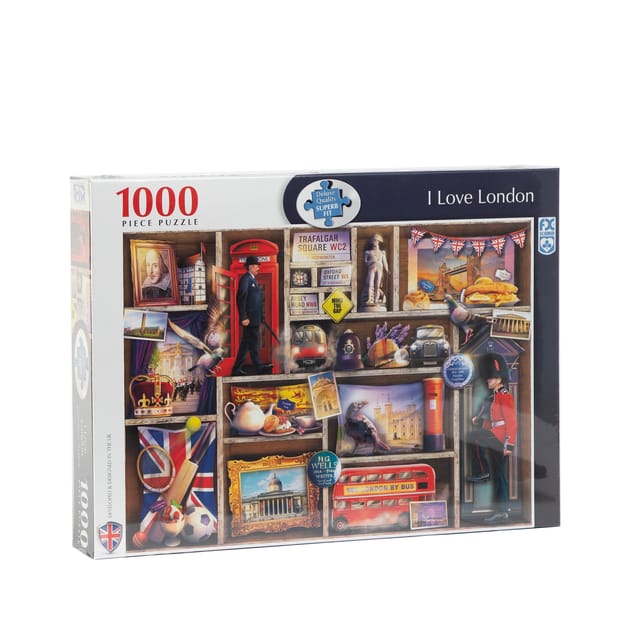 1000 Piece Puzzle I Love London Home Bargains