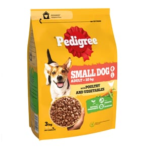 Pedigree Complete Adult Small Dog Dry 3kg - Poultry and Vegetables