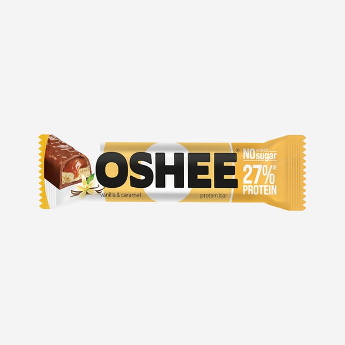 Oshee High Protein Vanilla & Caramel Bars 49g x 12