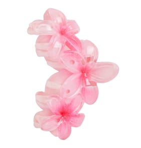 Pink Flower Claw Clip