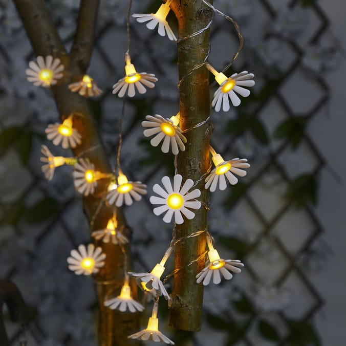 Firefly 20 Solar Daisy String Lights