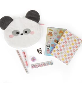  Kawaii Dreamer Plush Stationery Set - Panda
