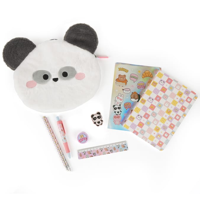 Kawaii Dreamer Plush Stationery Set - Panda