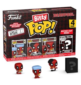Funko Bitty Pop! Deadpool Mini Vinyl Figure 4 Pack - Bathtime, Flamenco, Supper Hero & Mystery