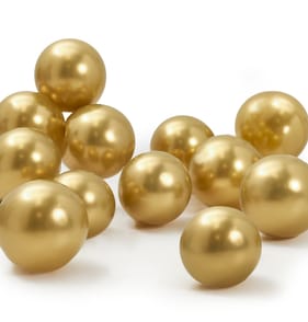 Let's Party Metallic Gold Balloons 12 Pack x2