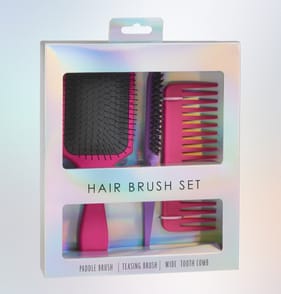Hair Brush Set 3 Pack
