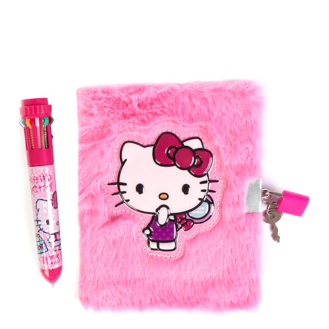 Hello Kitty Fluffy Diary & Pen
