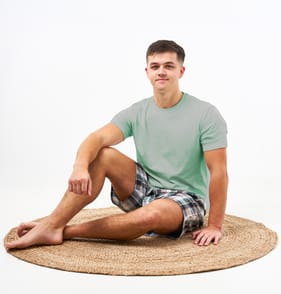 Originals Men's Green T-Shirt & Shorts Pyjamas