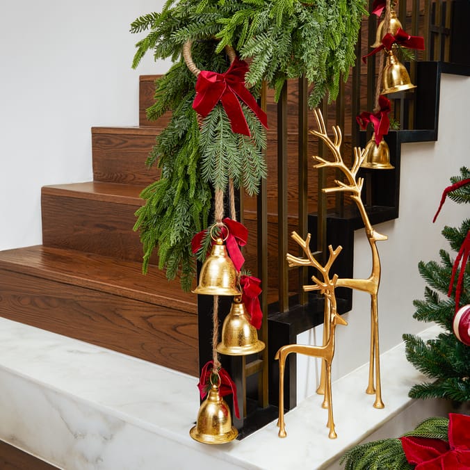 Festive Feeling Alpine Woods Hanging Cow Bell