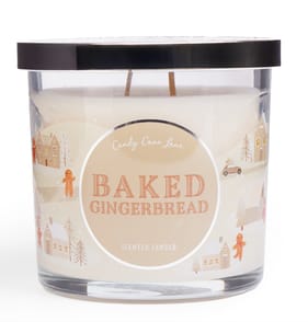Candy Cane Lane Scented Candle 350g - Baked Gingerbread 
