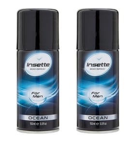 Insette Bodyspray for Men 150ml - Ocean x2