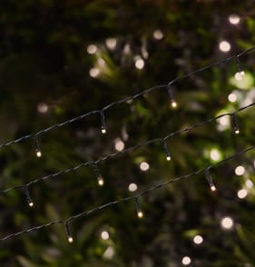 Firefly 200 LED Solar Power String Lights - Warm White